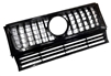 G63 GT GT-R GLossy All Black Grille Without Star Emblem W463 1990-2018 G500 G55 G500 G63 G65