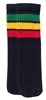 Kids socks with Green-Gold-Red stripes