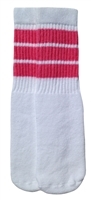 Kids socks with Baby Pink stripes