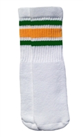 Kids socks with Green-Gold stripes