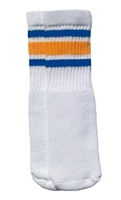 Kids socks with Royal Blue-Gold stripes