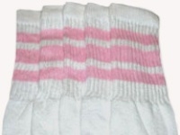 Kids socks with Baby Pink stripes