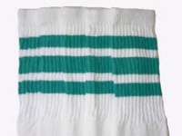 Kids socks with Teal stripes