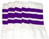 Kids socks with Purple stripes