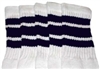 Kids socks with Navy Blue stripes