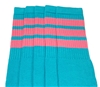 Kids socks with BubbleGum Pink stripes