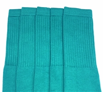 Mid calf SOLID AQUA tube socks