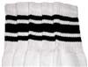 Mid calf socks with Black stripes