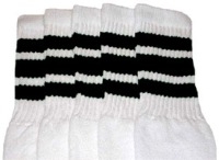 Knee high socks with Black stripes
