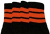 Knee high socks with Orange stripes