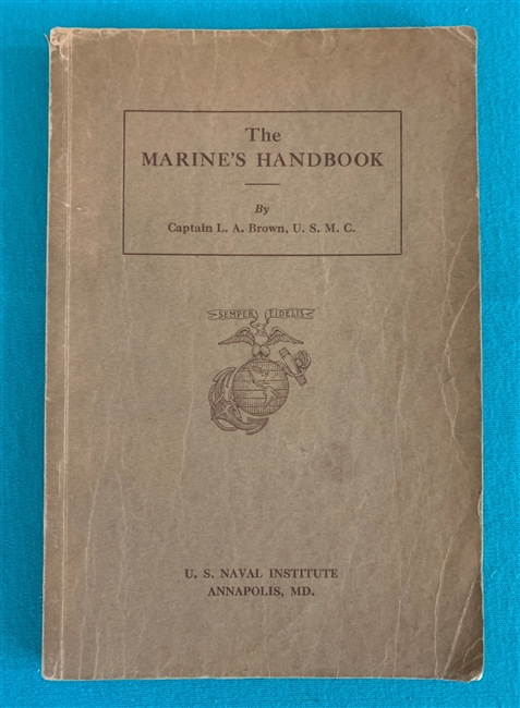 1937 THE MARINES HANDBOOK 5th Edition