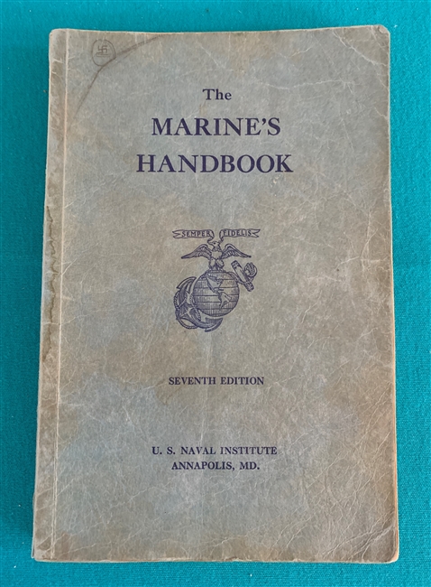 1940 THE MARINES HANDBOOK 7th Edition