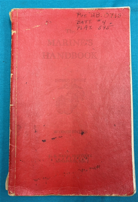 1940 THE MARINES HANDBOOK 7th Edition Red Cover