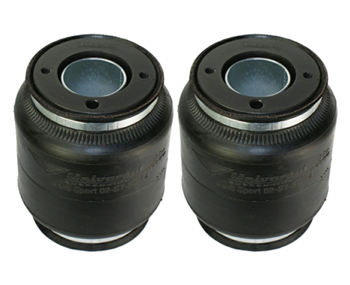 [2] Pack Universal Air Suspension "Aero Sport" Air Bag 1/4" NPT Port, Sold as pair!