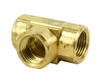 1/2" Female Pipe Tee, all end Female NPT Threads