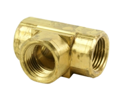 1/2" Female Pipe Tee, all end Female NPT Threads