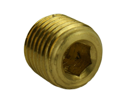 1/4" NPT Brass Plug