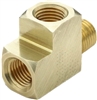 1/2" NPT Heavy Duty Brass Street Tee, Extruded & Machined