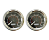 2 Pack Viair 2.0" Diameter 220 PSI Dual Needle Black Face Gauges - FREE SHIPPING