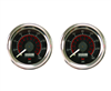 2 Pack Viair 2.0" Diameter 160 PSI Dual Needle Black Face Gauges - FREE SHIPPING