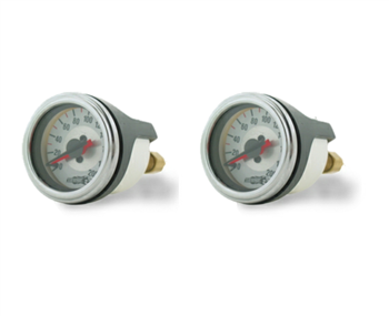 [2] Pack Air Lift 26228 Dual Needle 200 PSI Air Gauges W/ Backlight