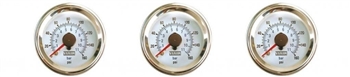 Viair 3 Gauge Pack 2.0" Diameter 160 PSI 2 Dual Needle & 1 Single Needle Air Gauges - Free Shipping