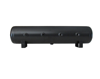 5 Gallon 7 Port Black Powder Coated Air Tank