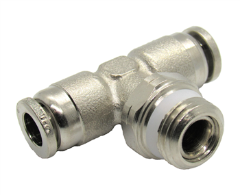 Nickel Plated PTC X NPT Swivel Branch Tee