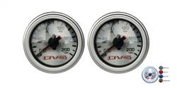 [2] AVS Silver Face Dual Needle 200 PSI Max Air Gauges