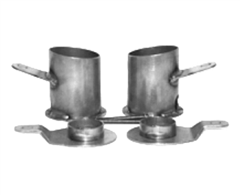1958-64 Chevy Impala Rear Airbag Cups/Brackets, sold as pair!
