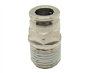 1/2" PTC Hose X 1/2" NPT Male Nickel Plated Brass connector, Sold as Each