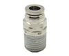 1/4" PTC X 1/4" NPT Nickel Plated Brass Male Connector