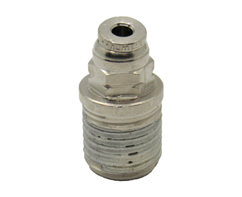 1/8" PTC X 1/4" NPT Nickel Plated Brass Male Connector