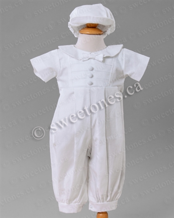 Boys Christening romper Baptism outfit