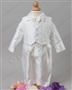 Boys silk Christening outfit