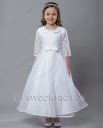 White first communion dress â€“ Style FC-Lauran