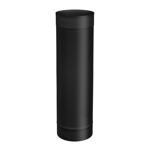 SP00004 6" SINGLE WALL BLACK STOVE PIPE