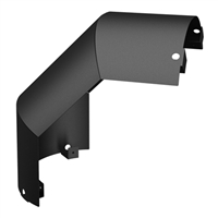 SP00290 6'' Black Single Wall Standard 90 degree elbow screen