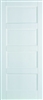 Contemporary 4P Solid White Fire Door