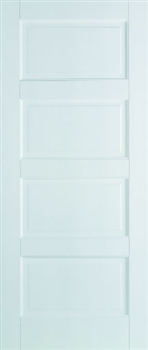 Contemporary 4P Solid White Fire Door