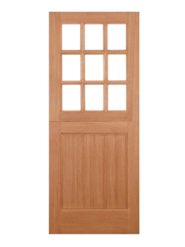 Stable 9 Light Hardwood Exterior Door