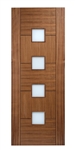 Quebec Glazed Walnut Interior Door