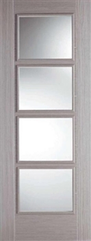 Vancouver Glazed Light Grey Interior Door