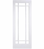 Manhattan Glazed Solid White Interior Door
