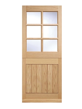 Cottage Stable 6L Oak Exterior Door