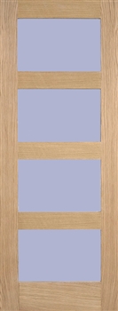 4L Frosted Glazed Oak Interior Door