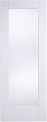 Shaker Glazed Solid White Interior Door