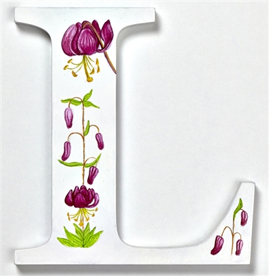 The letter 'L' part of our unique Wild Flower Alphabet