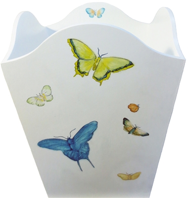 Hand painted Butterfly Bin