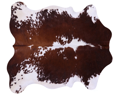 Brown & White Natural Cowhide Rug